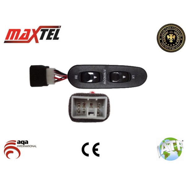 MAXTEL 18203007 Cam Açma Düğmesi Ön Sol Çiftli H100 1997 - 2005 - H100 Kamyonet 1997 - 2004 