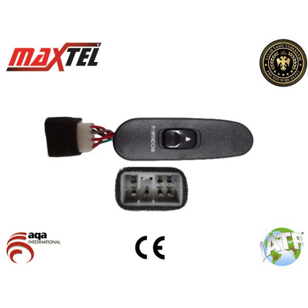 MAXTEL 18203008 Cam Açma Düğmesi Ön Sağ Tekli H100 1994 - 2005 - H100 Kamyonet 1997 - 2004