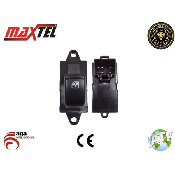 MAXTEL 18203011 Cam Açma Düğmesi Daewoo Nubira II 97-03- 6 Fişli Tekli An1260 25308