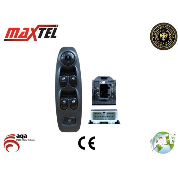 MAXTEL 18203015 Cam Açma Düğmesi Accent 03-05 Ön Sol Dörtlü