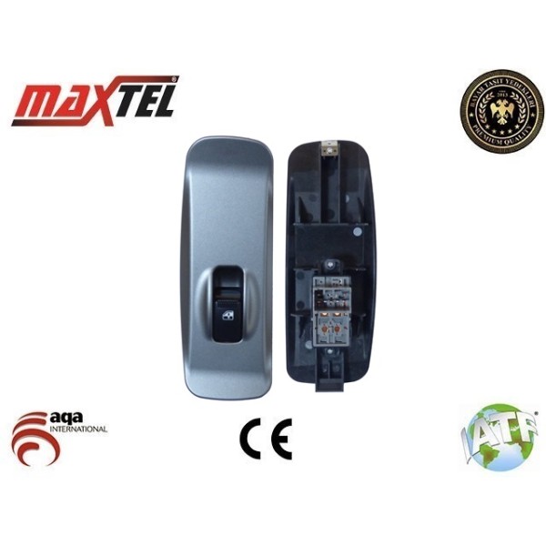 MAXTEL 18203042 Cam Açma Anahtarı Sağ Tekli H100 Kamyonet 2004 - Çerçevelı 7 Pin 