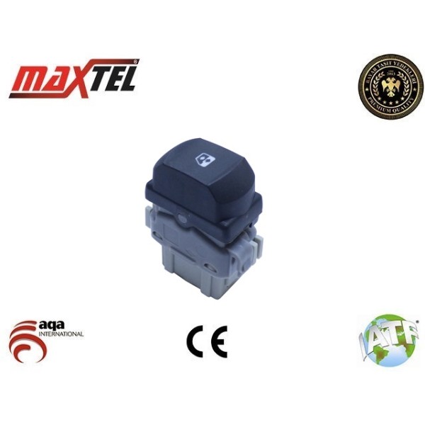 MAXTEL 18204013 Cam Açma Düğmesi Megane II Ön Sağ 6 Fişli 