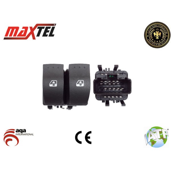 MAXTEL 18204045 Cam Açma Düğmesi CLIO II Ön Sol An0452 25261