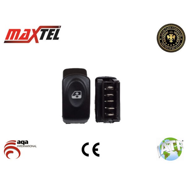 MAXTEL 18204099 Cam Açma Düğmesi Megane I Ön Sol An0510 25251