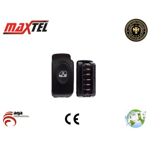 MAXTEL 18204101 Cam Açma Düğmesi Megane I Ön Sağ An0530 25253 