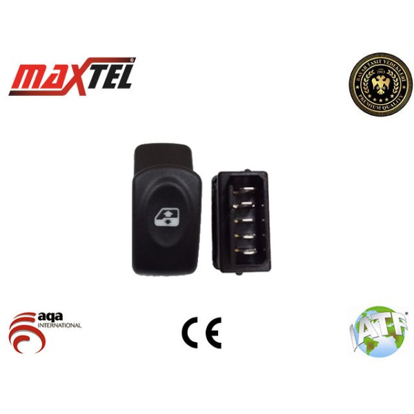MAXTEL 18204605 Cam Açma Düğmesi Megane I Ön Sol Otomatik An0540 25249