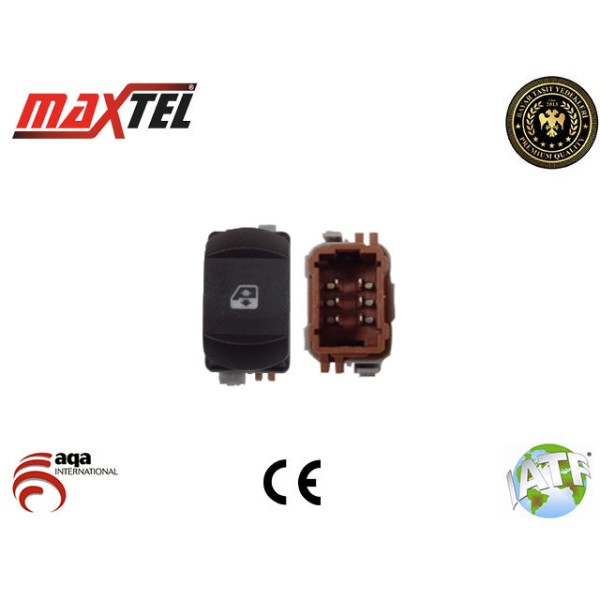 MAXTEL 18204961 Cam Açma Düğmesi Megane II Ön Sağ An0560 25258