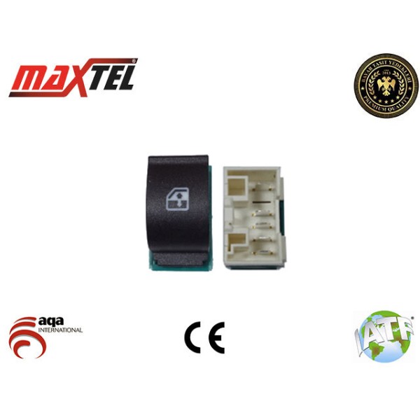 MAXTEL 18205037 Cam Açma Düğmesi Doblo 06- Â€º Ön Sol İç 25103 