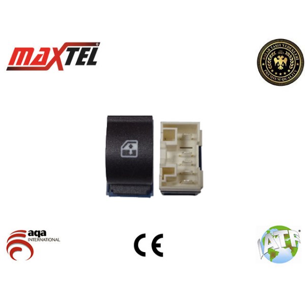 MAXTEL 18205038 Cam Açma Düğmesi Doblo 06- Â€º Ön Sağ Kasasız 25105 