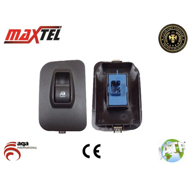 MAXTEL 18205040 Cam Düğmesi Ön Sağ Fiorino Bipper Nemo 4 Fişli