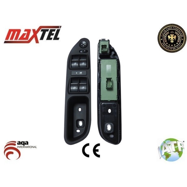 MAXTEL 18205143 Cam Düğmesi Ön Sol Egea Ayna Ayarlı Yeşil Kasalı 20 Fıs 