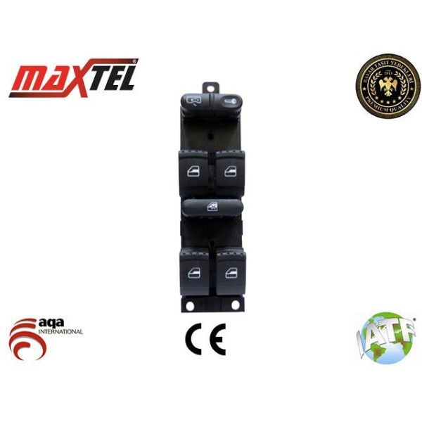 MAXTEL 18206001 Cam Düğmesi Ön Sol Bora Golf IV Passat 9 Fişli