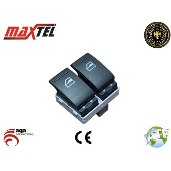 MAXTEL 18206009 Cam Açma Düğmesi Transporter T5 4 Fişli Ön Sol 