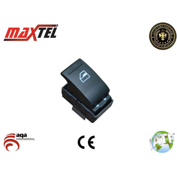 MAXTEL 18206010 Cam Düğmesi Ön Sağ Transporter T5 4 Fişli 