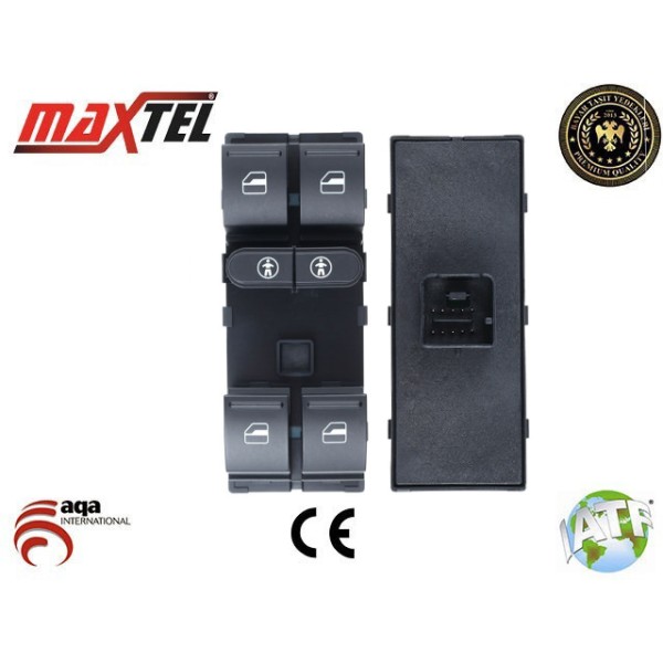 MAXTEL 18206033 Cam Açma Kapama Anahtarı Sol Ön Touareg 06-10 