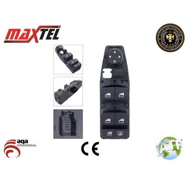 MAXTEL 18209481 Cam Düğmesi Bmw F30 F35 F80 Sol Katlanmaz Perdelı