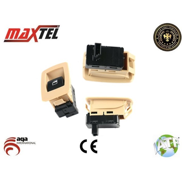 MAXTEL 18209876 Cam Kaldırma Anahtarı Bmw 3 Seri E53-E70-E71-E87-E89-E90-E91-E92 Sağ Bej