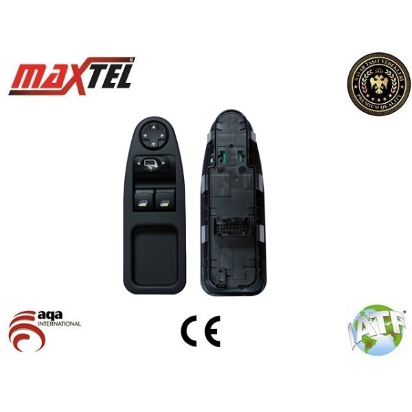 MAXTEL 18211041 Cam Düğmesi Ön Sol Expert III Jumpy III 12 Fişli