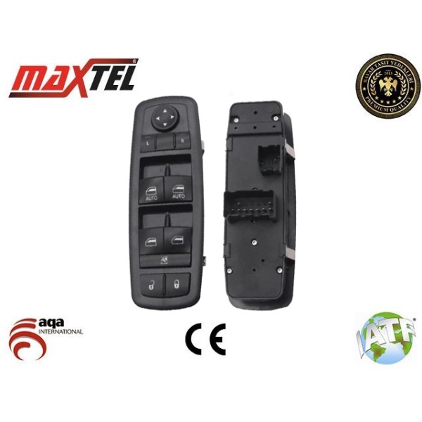 MAXTEL 18230115 Dodge Nıtro Journey 08- Sol 12 Pin Autolu Cam Düğmesi Komple 