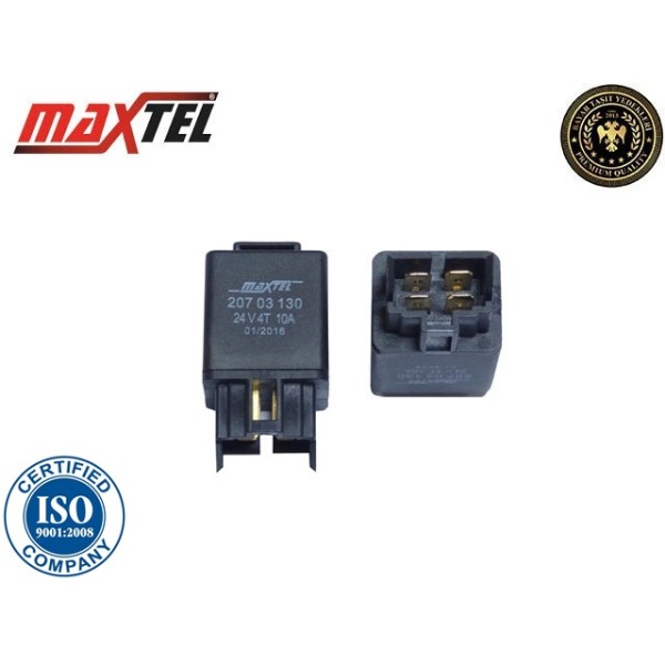 MAXTEL 20703130 Hyundai Röle 24V 10A 4 Fişli 