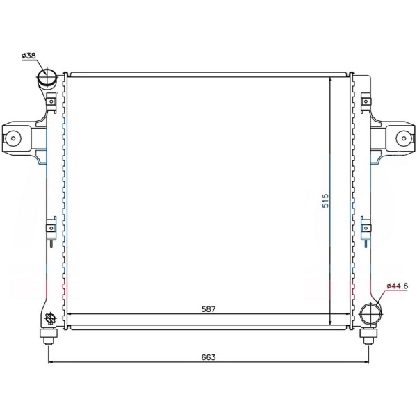 ORIS BGM342032 Radyatör Brazing Mt 588X508X32 Jeep Commander 3.0 Crd 2005 61022 