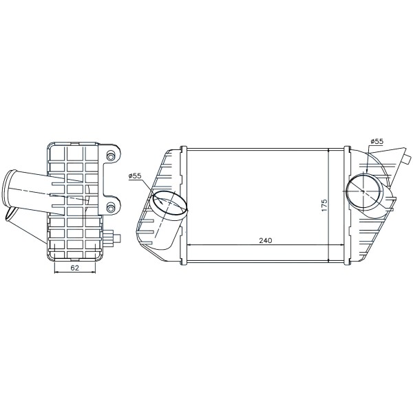 ORIS IFI006062 Turbo Radyatörü (Intercooler) Scudo 2.0 Jtd 2007-