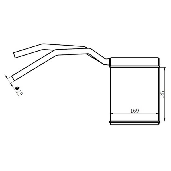 ORIS KFR048042 Kalorifer Radyatörü Focus 1,4İ/1,6İ/1,8İ/1,8TDCI/2,0İ/2,0TDCI 04- (187×169×42)