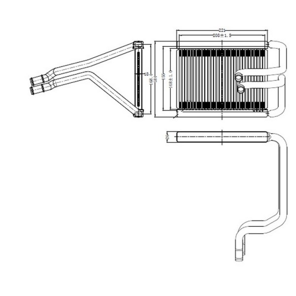 ORIS KHY055026 Kalorifer Radyatör Tucson 06 - Sportage 06 - 