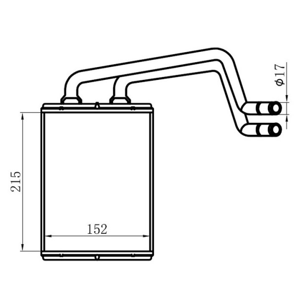 ORIS KHY071026 Kalorifer Radyatörü Elantra (210×155×26) 