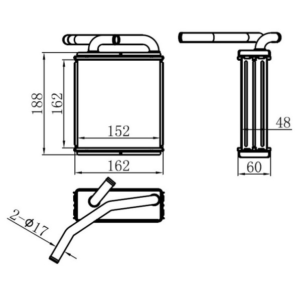 ORIS KMI087040 Kalorifer Radyatörü Mitsubishi Canter 449