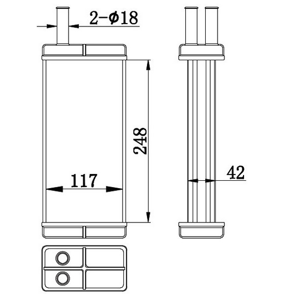 ORIS KSK510040 Kalorifer Radyatör Skoda Favorıt (245×120×40)