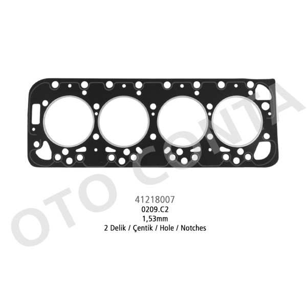 OTOCONTA 41218007 Silindir Kapak Contası 1.53Mm 2 Delik Super Kalite Yeni Model J9
