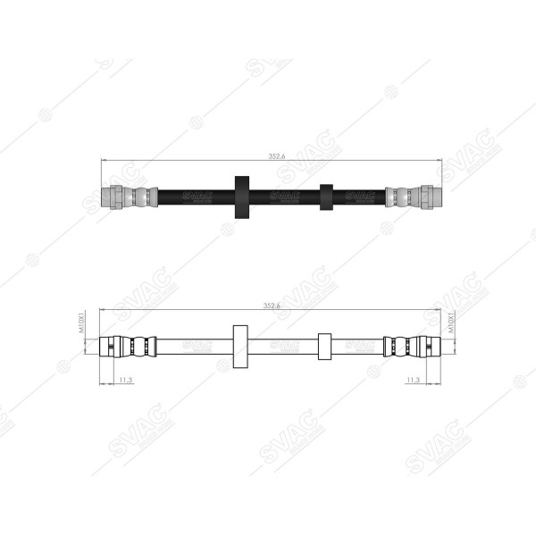 SVAC 10-106 Ön Fren Hortumu Transporter T4 91-95 