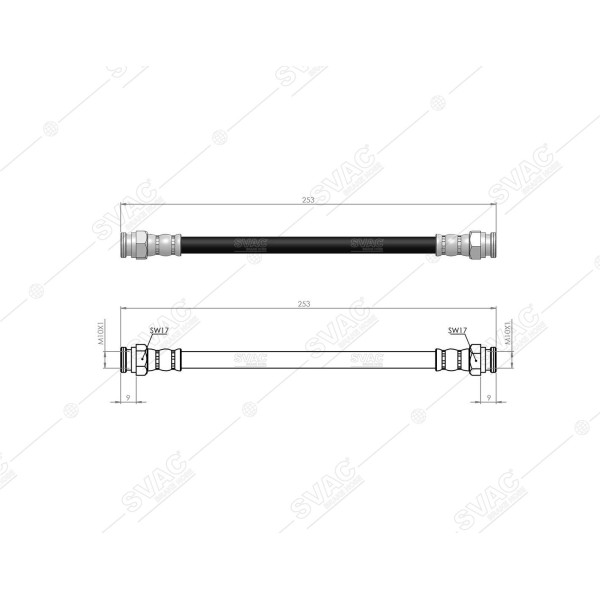 SVAC 10-117 Arka Fren Hortumu Felıcıa -95 Favorıt 88- 
