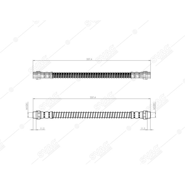 SVAC 10-149 Arka Fren Hortumu Amarok 10-