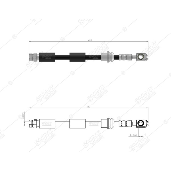 SVAC 10-153 Fren Hortumu Ön A1 Polo Arona Ibiza Scala/Kamıq 18-