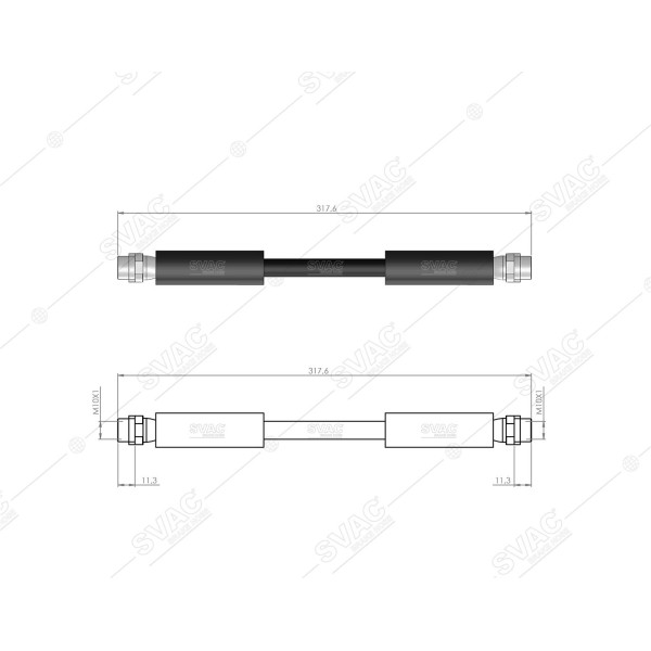 SVAC 10-162 Ön Fren Hortumu Superb 02-07 A4 94-01 Passat 95- A6 97-04 