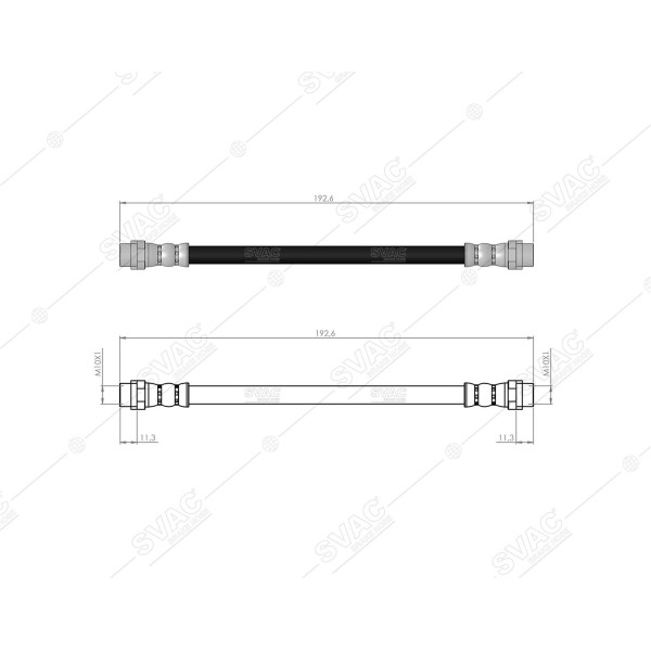 SVAC 10-175 Arka Fren Hortumu A6 Avant / Quattro 98-05 