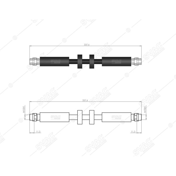 SVAC 10-185 Ön Fren Hortumu A6 04- 