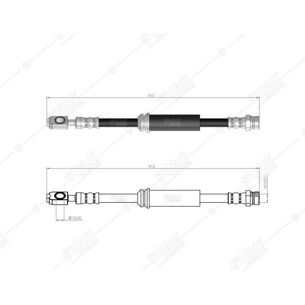 SVAC 10-195 Fren Hortumu Ön Jetta 15-18 Passat 16- 