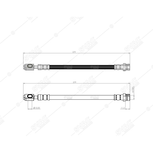 SVAC 10-199 Fren Hortumu Arka Skoda Octavia II Seat Leon Cxxb Clha Cjsb Skoda 12-14