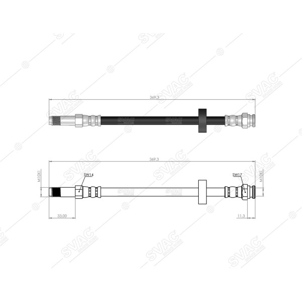 SVAC 10-208 Ön Fren Hortumu Felıcıa 95-01 Caddy Pıck Up 97-01