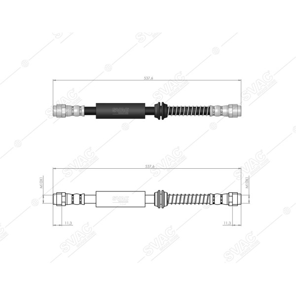 SVAC 10-222 Ön Fren Hortumu Touareg 02-10 Q7 06-15 Cayenne 03-10 3.0 3.2 3.6 4.2 4.5 Bjn Cfra M 48.0