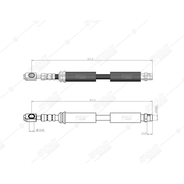 SVAC 10-244 Ön Fren Hortumu A3 97-03