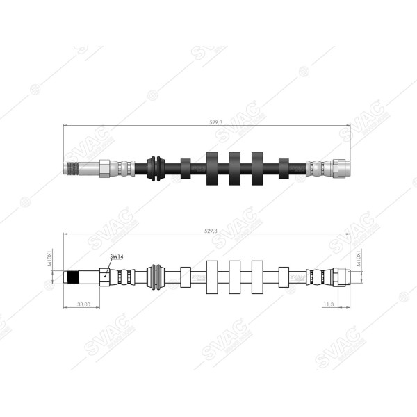 SVAC 10-245 Fren Hortumu Ön Q5 09-17 