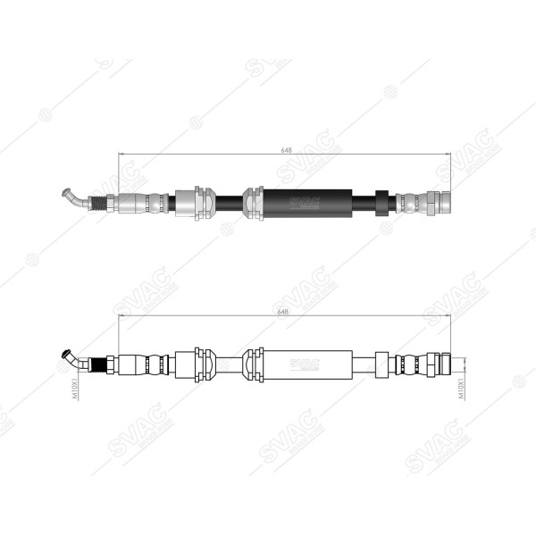 SVAC 10-246 Fren Hortumu Ön Sol A4 16- A5 17- 