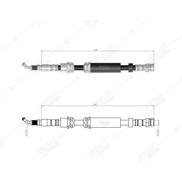 SVAC 10-247 Fren Hortumu Ön Sağ A4 16- A5 17- 