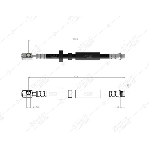 SVAC 10-250 Fren Hortumu Ön Audi A2 1.2 1.41.6 TDI Audi 01-05