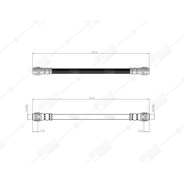SVAC 10-251 Fren Hortumu Arka Audi A2 1.2 1.4 1.6 TDI Audi 00-03 