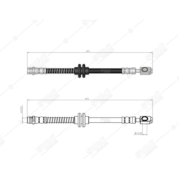 SVAC 10-270 Fren Hortumu Ön VW Amarok 17- 